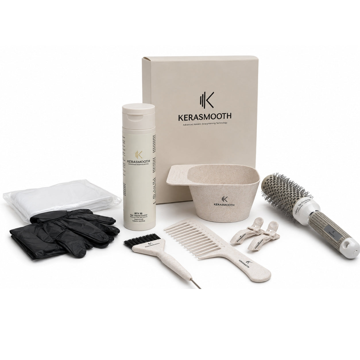 Kerasmooth BTX 50 Hair Volume Control System (120ml) & Application Kit