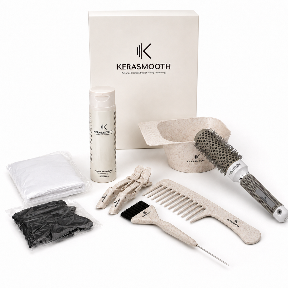 Kerasmooth Brazilian Keratin System (120ml) & Application Kit